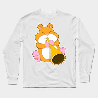 Hamster Musician Trumpet Long Sleeve T-Shirt